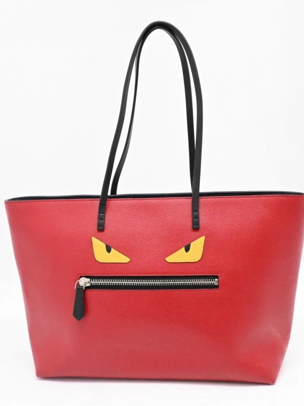 Fendi Red Tote monster 100% authentic